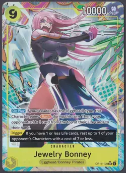 Jewelry Bonney Alt Art OP13-108 Carrying On His Will One Piece TCG English - Image 1