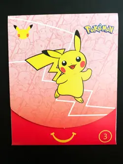 2021 Mcdonalds Pokemon Card Pack | 25th Anniversary | Red #3 - Image 1