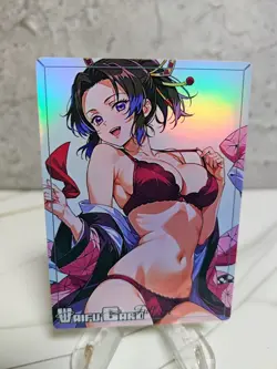 shinobu Trading Card Waifu Goddess Story Anime Girl holo Karte Manga Full Art - Image 1
