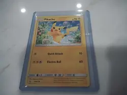Pokemon Pikachu 19/68 Hidden Fates NM Common | Original 2019 Pikachu Card - Image 1