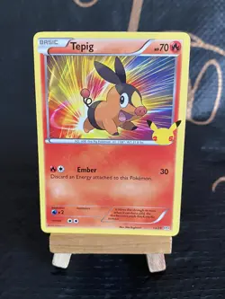 Pokemon Card Tepig 13/25 McDonald’s 25th Anniversary Pack Fresh Near Mint - Image 1