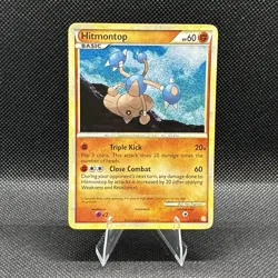 (NM + Swirl) Hitmontop 5/123 2010 Heartgold & Soulsilver Holo Rare Pokemon Card - Image 1