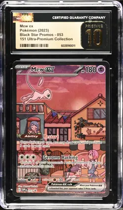 CGC 10 PRISTINE Mew Ex 053 SVP ALTERNATE ART PROMO SVP053 Pokemon Card 151 - Image 1