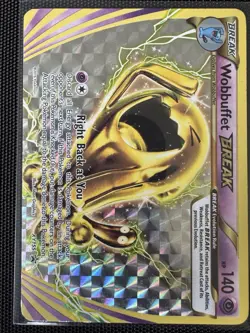 Pokemon Wobbuffet BREAK XY155 XY BREAK 140HP Promo Holo TCG Card - Image 1
