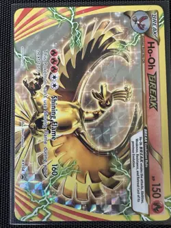 Pokemon Ho-Oh BREAK XY154 XY Promo Holo 150HP Shining Flame TCG Card - Image 1