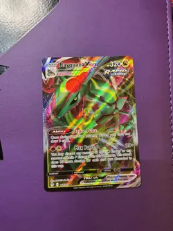 Pokemon TCG Rayquaza VMAX Holo Card Evolving Skies 111/203SWSH07 - Image 1
