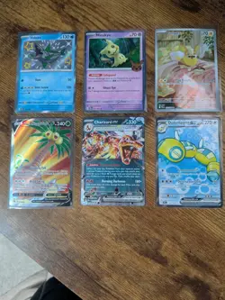 Pokemon TCG - 6 Card lot - Swirl Mimikyu Charizard Yamper (error) Holos - NM - Image 1
