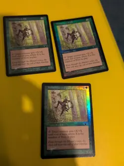 Timberwatch Elf x3 Magic the Gathering 3 Card. Legions. Old Vintage FOIL - Image 1
