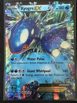 Pokemon Kyogre EX 54/160 XY: Primal Clash Ultra Rare Holo Basic 180HP TCG Card - Image 1