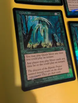 Quick Sliver Playset. Magic the Gathering 4 Card. Legions. Old Vintage FOIL - Image 3