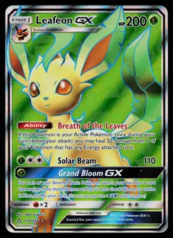Pokemon Card - Leafeon GX Ultra Prism 139/156 Ultra Rare - Image 1