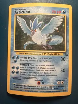 Articuno Holo Rare - Fossil 2/62 - Pokemon Card - HP - Image 1
