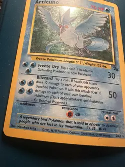 Articuno Holo Rare - Fossil 2/62 - Pokemon Card - HP - Image 3