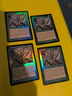 Nantuko Vigilante. Playset Magic the Gathering 4 Card Legions. Old Vintage FOIL - Image 1
