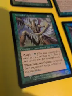 Nantuko Vigilante. Playset Magic the Gathering 4 Card Legions. Old Vintage FOIL - Image 2