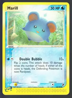 Marill 68/100 Pokemon EX Sandstorm Pokemon Card NM - Image 1
