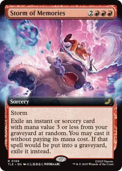 x1 Storm of Memories - Foil - Extended Art R MTG Avatar: The Last Airbender: Ete - Image 1