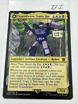 Soundwave, Sonic Spy Moderate Transformers - The Brothers' War MTG - Image 2