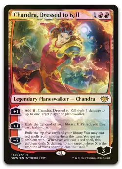 Chandra, Dressed to Kill #149 (Foil) (NM) Crimson Vow VOW Magic MTG - Image 1