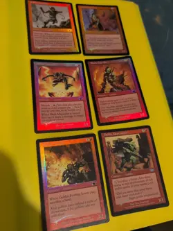 Mtg 6 Card. Legions.FOIL Goblins Inc Firebug,Lookout,Grappler,Clearcutter - Image 1