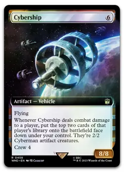 Cybership (Extended Art) #458 (Foil) (LP) Doctor Who WHO Magic MTG - Image 1