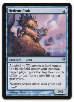 Hedron Crab #47 (LP) Zendikar ZEN Magic MTG - Image 1