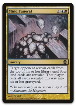 Mind Funeral #26 (LP) Alara Reborn ARB Magic MTG - Image 1