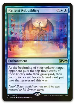 Patient Rebuilding #67 (Foil) (NM) Core Set 2019 M19 Magic MTG - Image 1