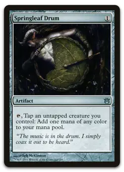 Springleaf Drum #162 (LP) Born of the Gods BNG Magic MTG - Image 1