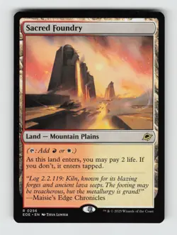 Sacred Foundry*Non-Foil* Edge of Eternities 256 NM - Image 1