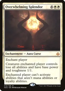 MTG x1 Overwhelming Splendor - Hour of Devastation - Light Play - Image 1