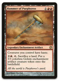 Hammer of Purphoros #124 (LP) Theros THS Magic MTG - Image 1