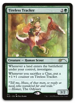 Tireless Tracker (711) #711 (NM) Secret Lair Drop SLD Magic MTG - Image 1