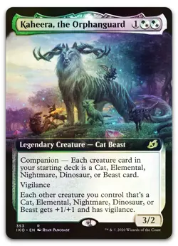 Kaheera, the Orphanguard (Extended Art) #353 (Foil) (NM) Ikoria IKO Magic MTG - Image 1