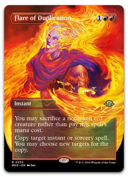 Flare of Duplication (Borderless) #333 (Foil) NM Modern Horizons 3 MH3 Magic MTG - Image 1