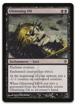 Glistening Oil #62 (LP) New Phyrexia NPH Magic MTG - Image 1
