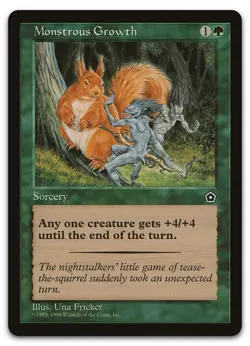 Monstrous Growth (NM) Portal Second Age P02 Magic MTG - Image 1