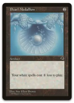 Pearl Medallion #300 (LP) Tempest TMP Magic MTG - Image 1