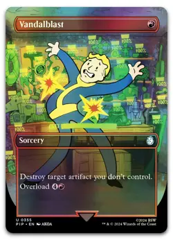 Vandalblast (Borderless) #355 (Foil) (NM) Fallout PIP Magic MTG - Image 1
