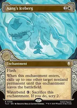 Aang's Iceberg - Foil Extended Art Showcase TLA NM MTG - Image 1
