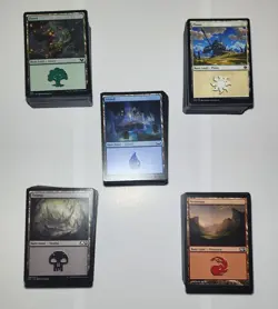 500 Basic Lands MTG - 100 of Each Color Magic The Gathering Bulk Lot - Image 1