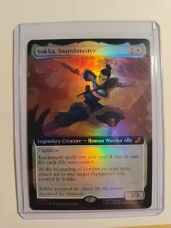 Sokka, Swordmaster 0174 TLE Extended Art Foil MTG Avatar NM/M - Image 1