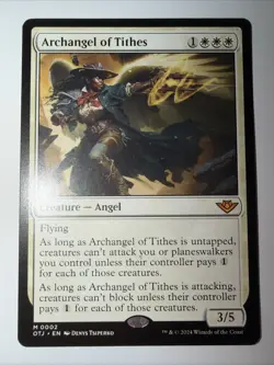 Archangel of Tithes Outlaws of Thunder Junction Regular NM M 0002 - Image 1