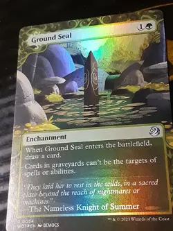 Ground Seal Borderless FOIL , Wilds of Eldraine , NM , MTG, FREE SHIPPING - Image 3