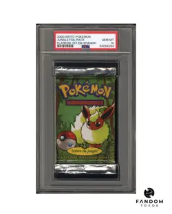 PSA 10 GEM MT Jungle 1st Edition Spanish Booster Pack Flareon Artwork Pokemon - Image 1