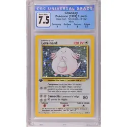 1999 Pokemon French Chansey- 1st Edition Base Set Holo, CGC 7.5 3/102 - Image 1