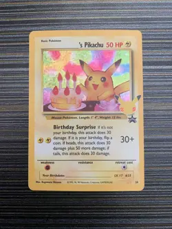 Birthday Pikachu Holo 24 Celebrations Classic Collection Pokemon 2021 - Image 1