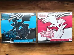 Pokemon Black Bolt and White Flare ETB Elite Trainer Box Set of 2 Sealed - Image 1