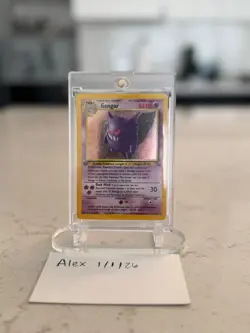 Pokemon Wotc Gengar fossil 1st edition MP/HP - Image 1