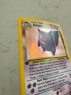 Pokemon Wotc Gengar fossil 1st edition MP/HP - Image 4